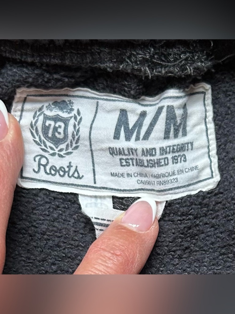 Roots 73 Cropped Joggers Athleisure Loungewear Black Women’s Medium - Picture 4 of 7